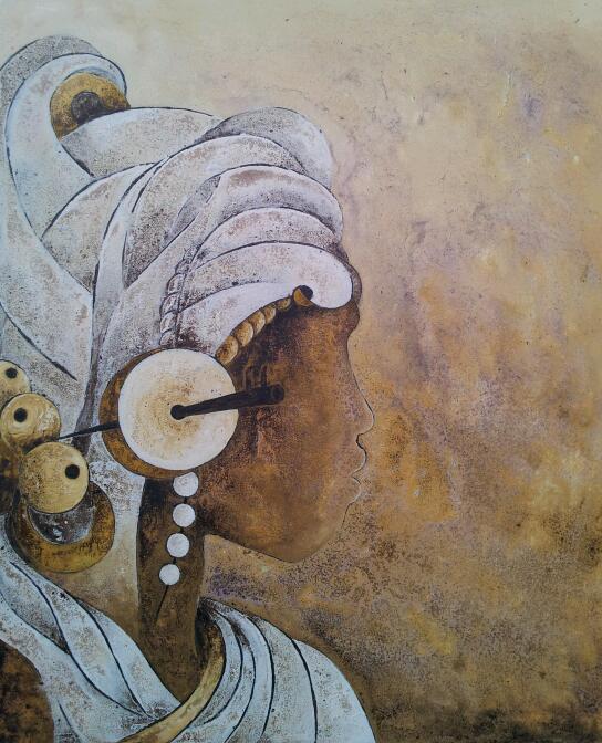 19/ guerrier 72 x 59