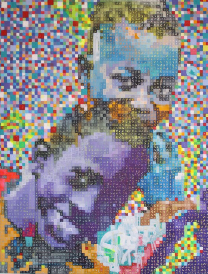 Smile's Colors, Acrylique 118x88 cm