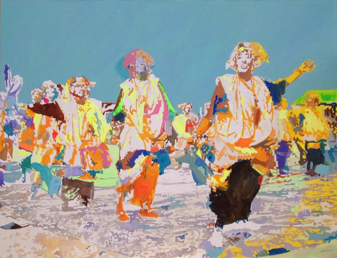 Eblouissement, acrylique sur toile, 130x100 cm