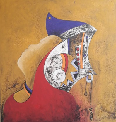 Coiffure Massai 45,5X39,5