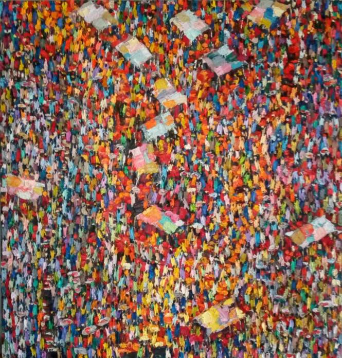 Open Market (1) 113 x108cm