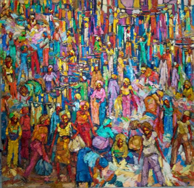 Second hand Market (1) 105 x 108cm