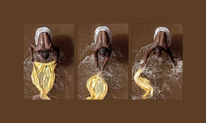 12-AU FIL DE L'EAU (40 X 70)