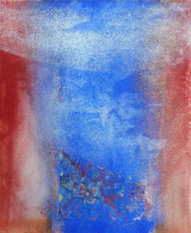 Du bleu en bleu 46 x 38