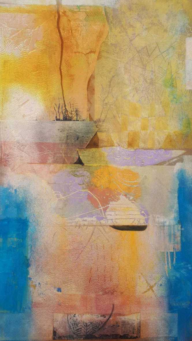 Sur le fleuve 140 x 80