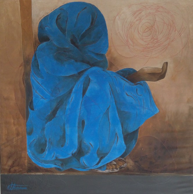 Titre-Mendiante -Dimensions -100-100